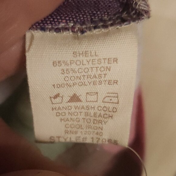 Mystree Womens NWOT Cotton Blend Plaid Crochet Detail Top Medium - Picture 8 of 8